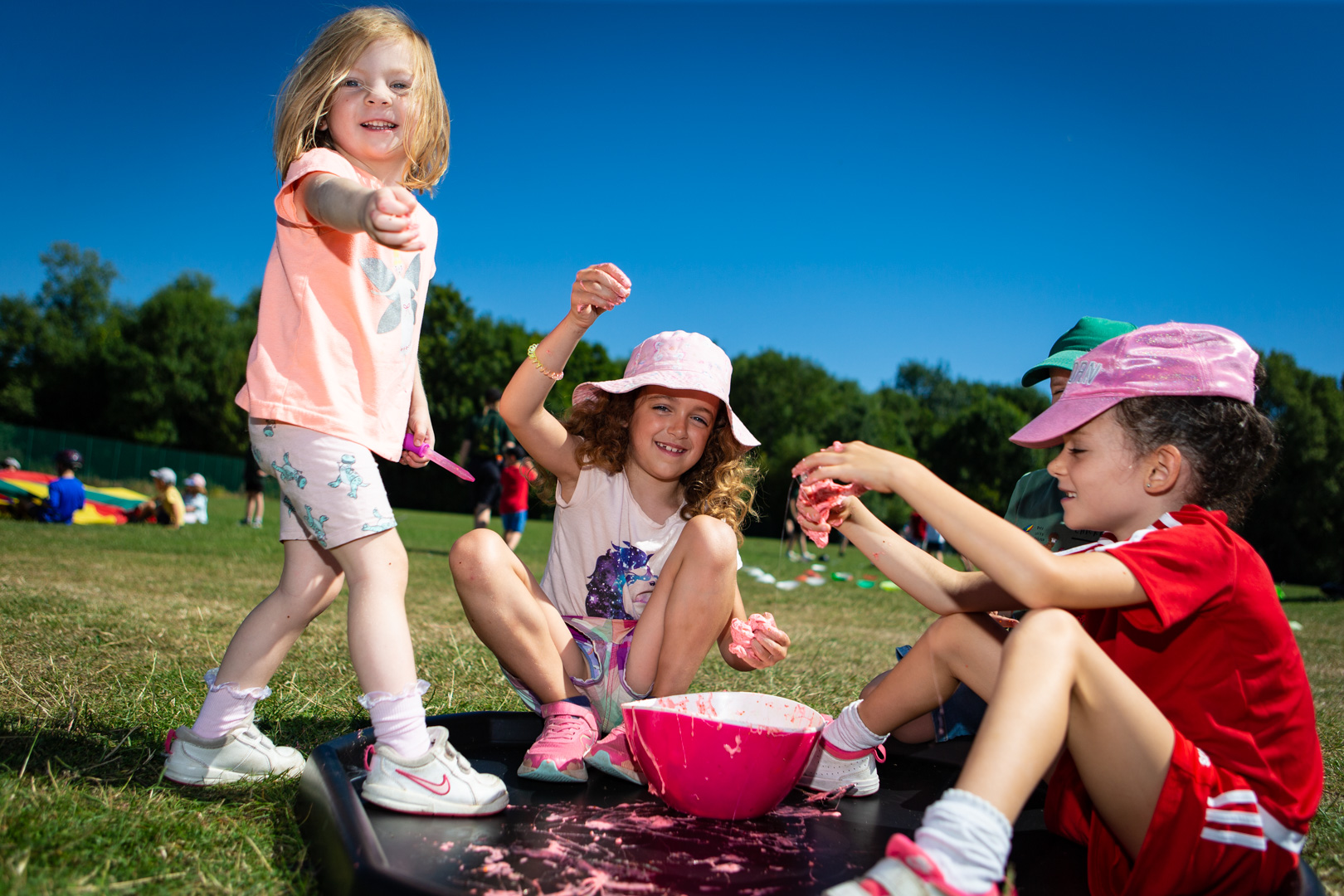 Outdoor play equipment at Mighty Oaks Holiday Club Cirencester